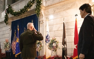 National Guard supports KDVA wreath laying ceremony