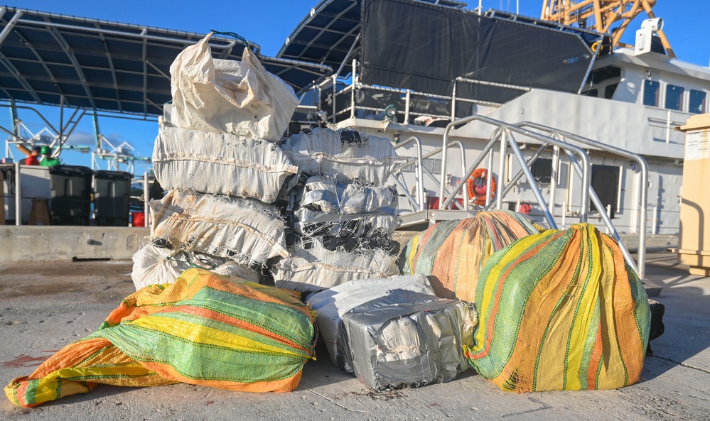 Coast Guard Cutter Bernard C. Webber offloads $12.7M in counternarcotics at Base Miami Beach