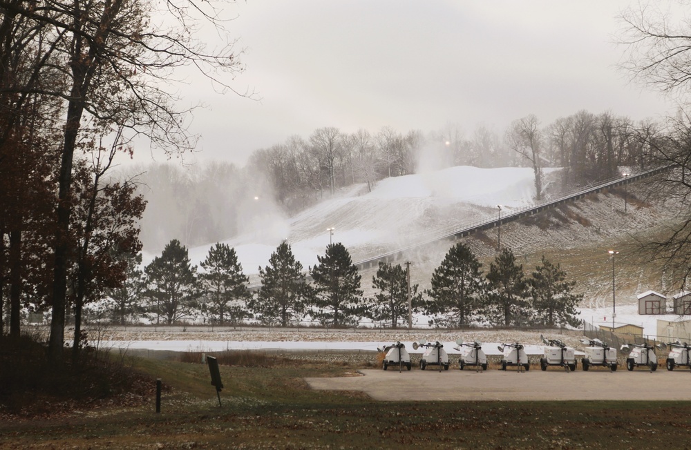 Fort McCoy staff preparing Whitetail Ridge Ski Area for late-December 2024 opening