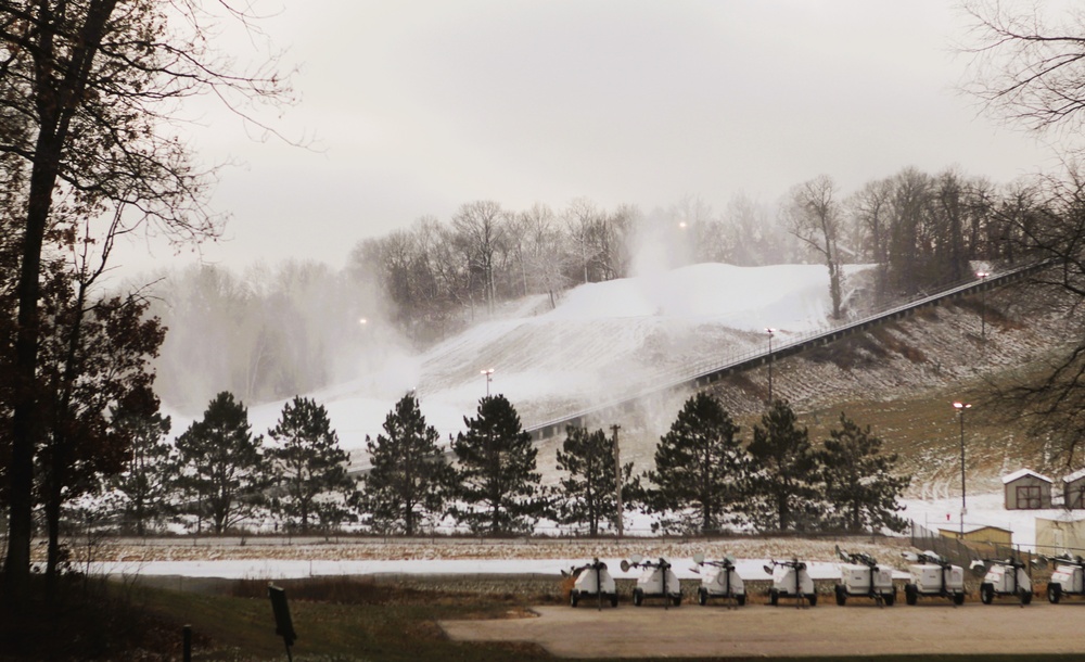 Fort McCoy staff preparing Whitetail Ridge Ski Area for late-December 2024 opening