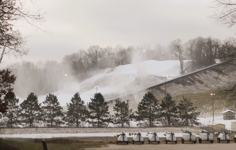 Fort McCoy staff preparing Whitetail Ridge Ski Area for late-December 2024 opening