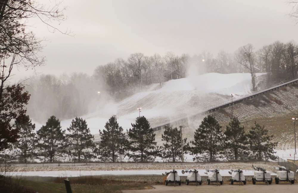 Fort McCoy staff preparing Whitetail Ridge Ski Area for late-December 2024 opening