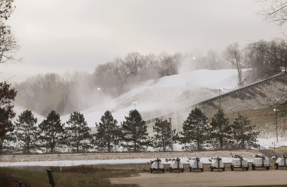 Fort McCoy staff preparing Whitetail Ridge Ski Area for late-December 2024 opening