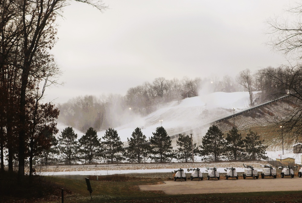 Fort McCoy staff preparing Whitetail Ridge Ski Area for late-December 2024 opening