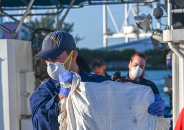 Coast Guard Cutter Bernard C. Webber offloads $12.7M in counternarcotics at Base Miami Beach