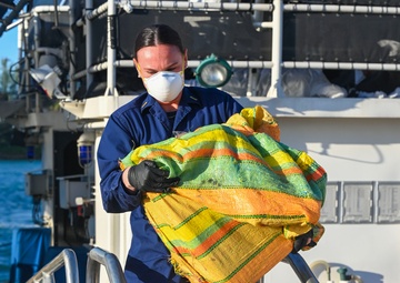 Coast Guard Cutter Bernard C. Webber offloads $12.7M in counternarcotics at Base Miami Beach
