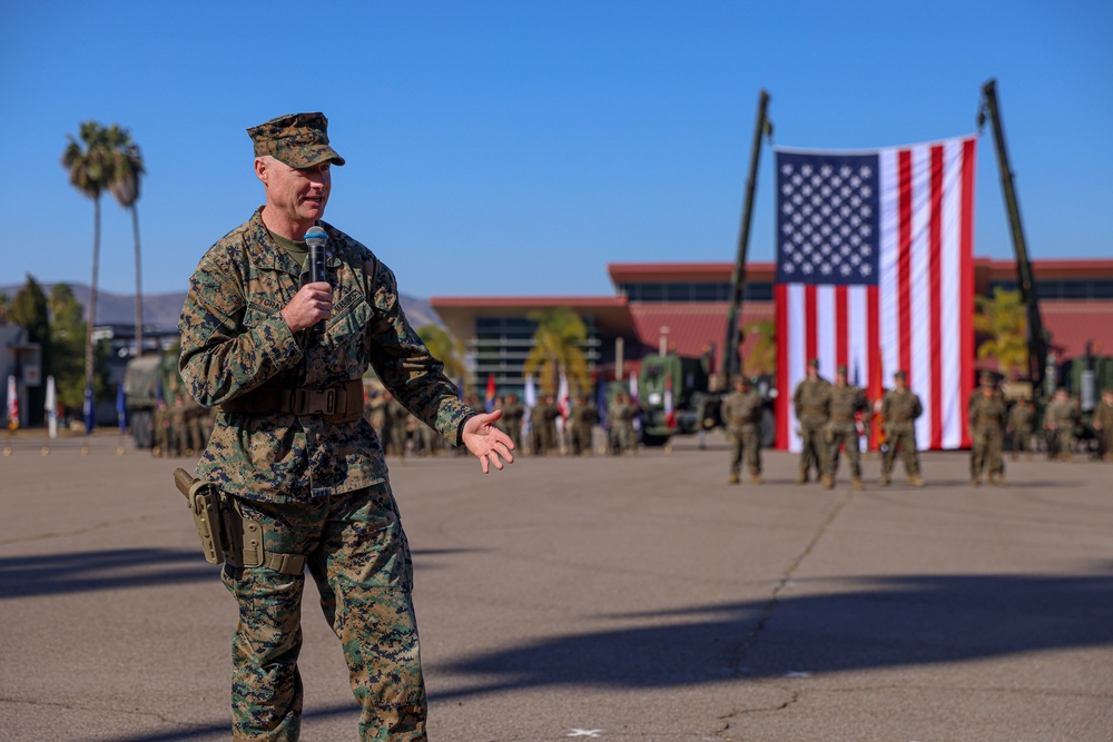 CLB-15 Conducts Change of Command Ceremony at Camp Pendleton