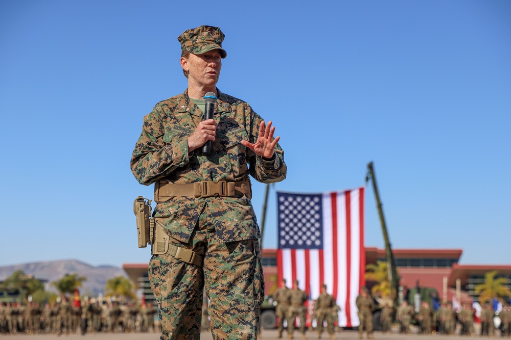 CLB-15 Conducts Change of Command Ceremony at Camp Pendleton