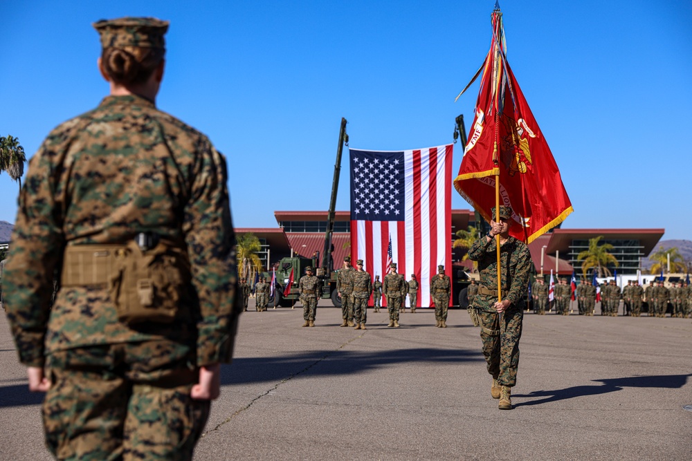 CLB-15 Conducts Change of Command Ceremony at Camp Pendleton