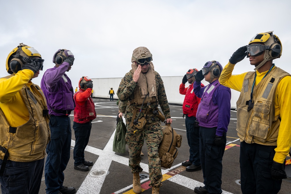 1st Marine Division leadership visits USS Somerset during Steel Knight 24