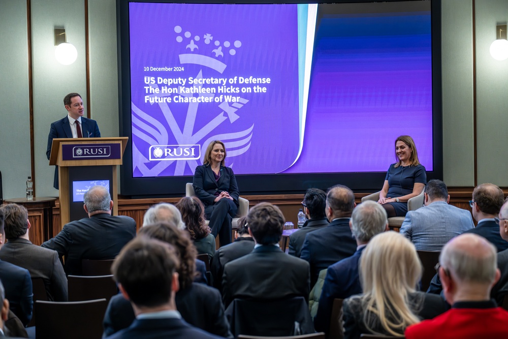 Deputy Secretary Hicks provides fireside remarks at RUSI