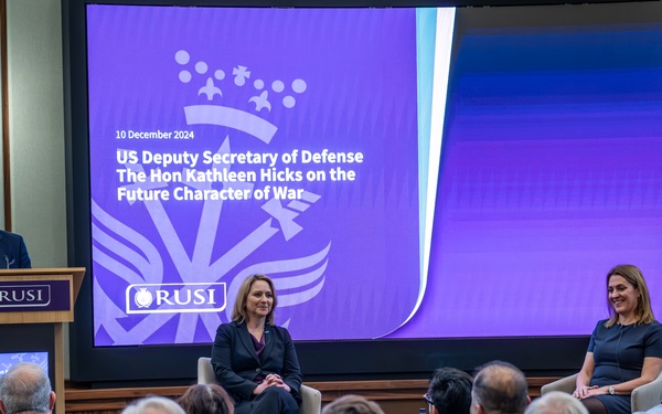 Deputy Secretary Hicks provides fireside remarks at RUSI