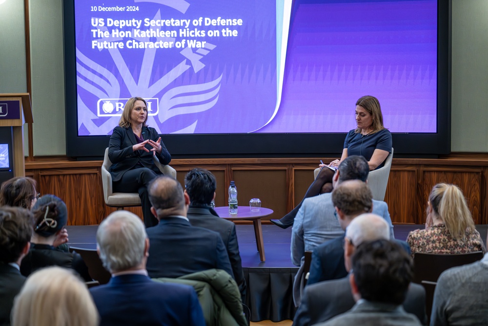 Deputy Secretary Hicks provides fireside remarks at RUSI