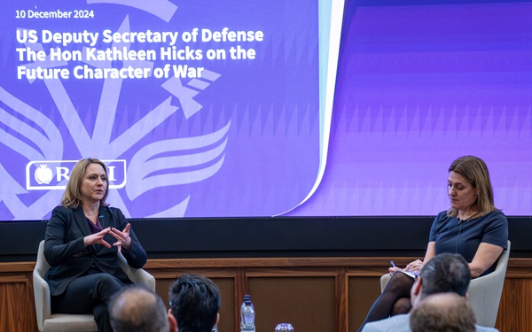 Deputy Secretary Hicks provides fireside remarks at RUSI