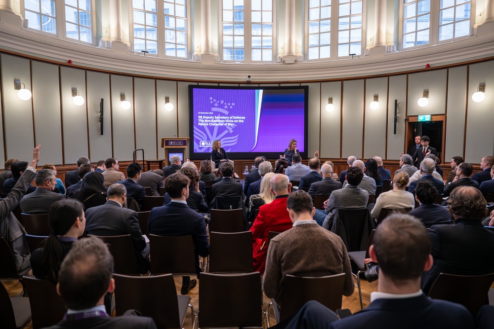 Deputy Secretary Hicks provides fireside remarks at RUSI