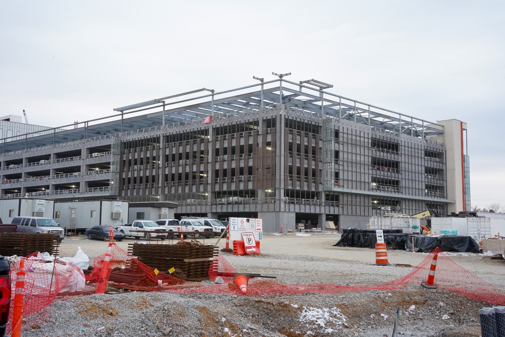 Construction continues at the Louisville VA Medical Center Dec. 4, 2024