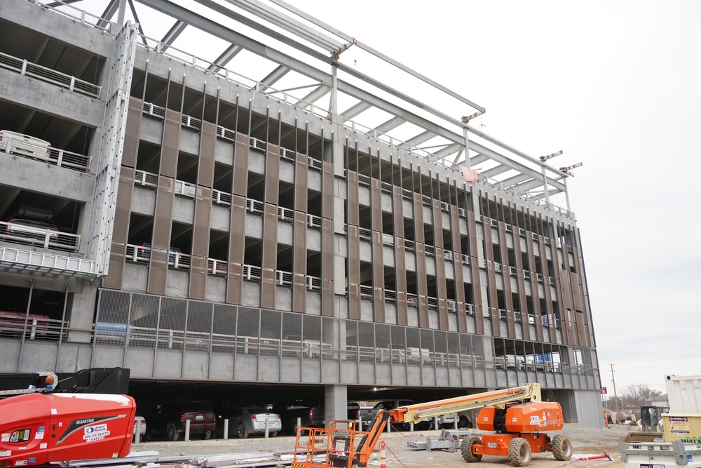 Construction continues at the Louisville VA Medical Center Dec. 4, 2024