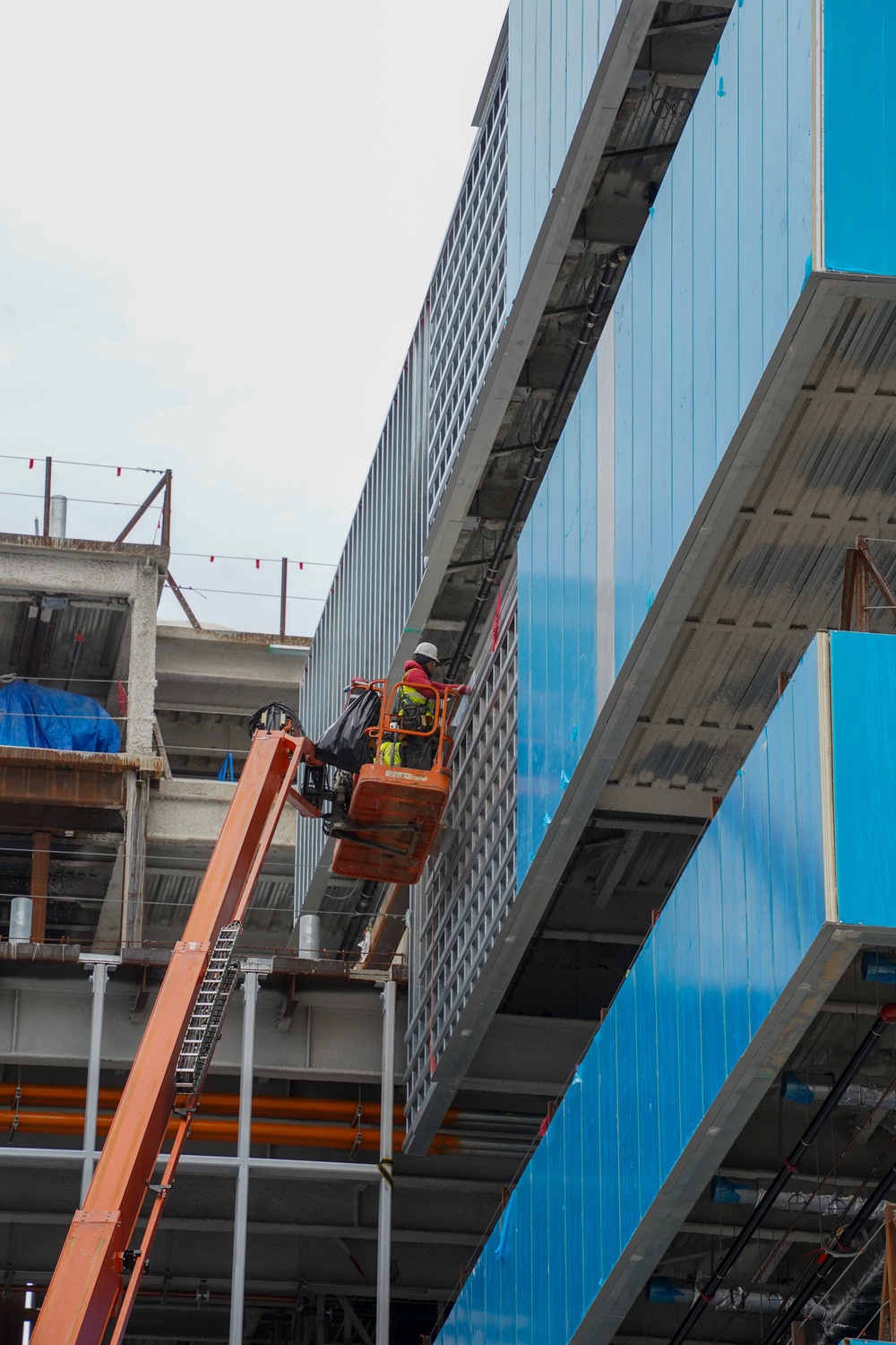 Construction continues at the Louisville VA Medical Center Dec. 4, 2024