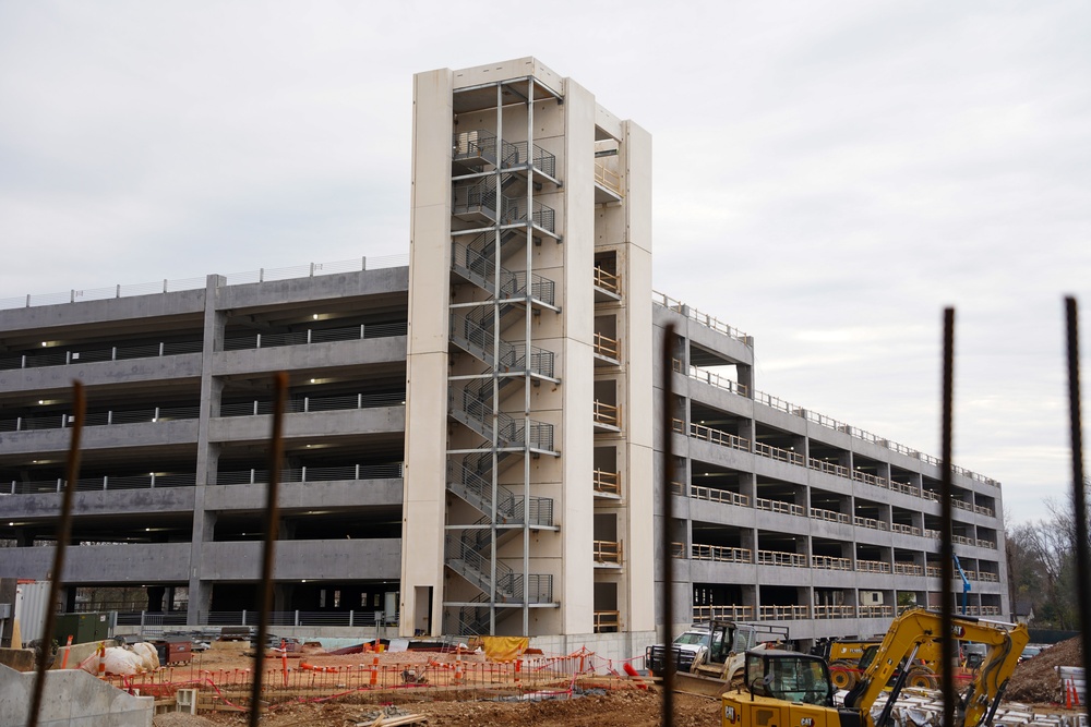 Construction continues at the Louisville VA Medical Center Dec. 4, 2024