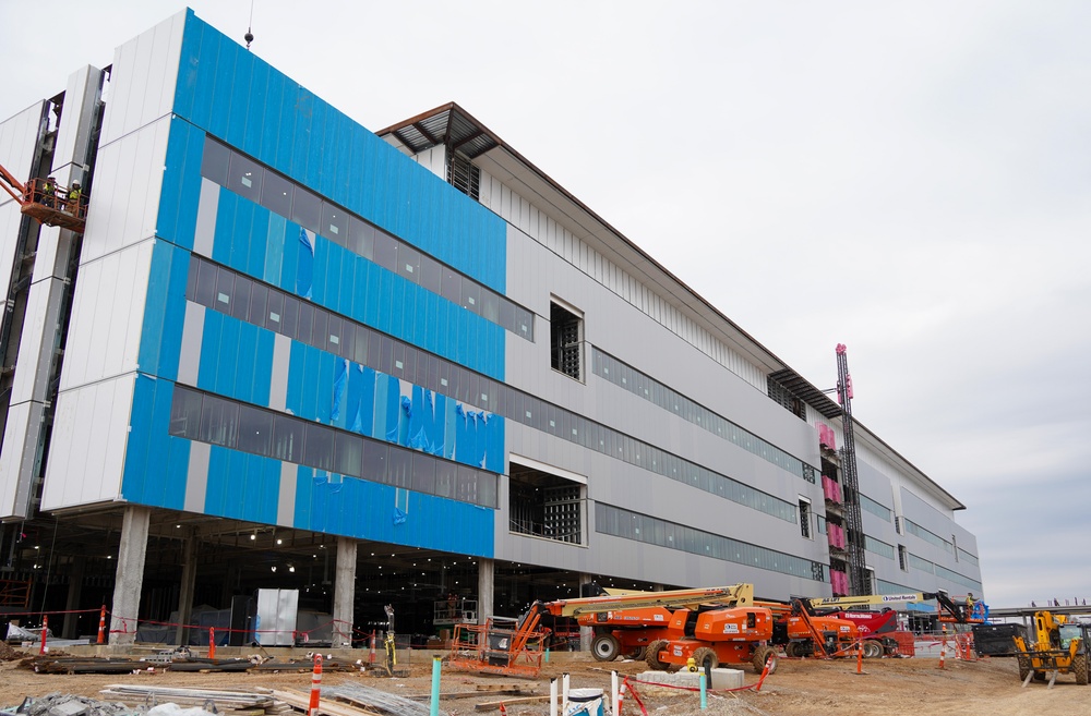 Construction continues at the Louisville VA Medical Center Dec. 4, 2024