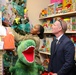 Governor Glenn Youngkin attends Holiday Helper Open House to help bring joy to military families