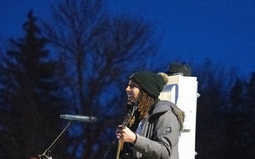 Team Minot hosts a tree lighting ceremony at Northern Lights Chapel