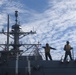 Frank E. Petersen Jr. conducts vertical replenishment-at-sea