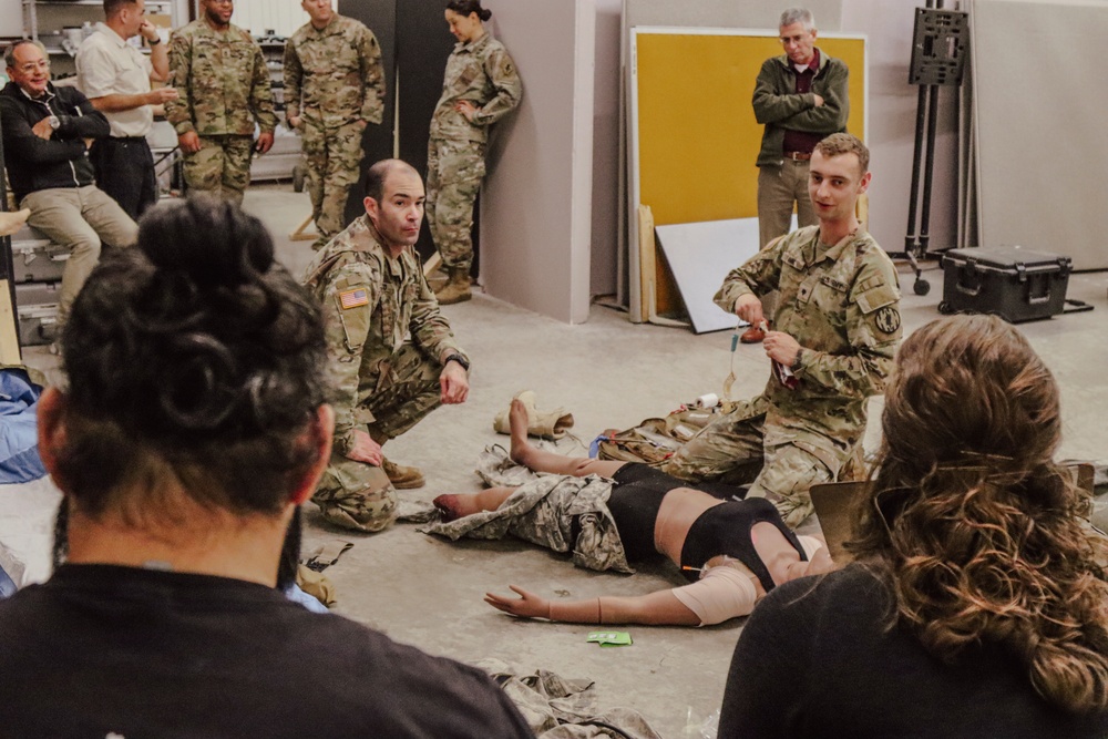 U.S. Army, Fort Cavazos medics prepare testing of new female trauma manikin