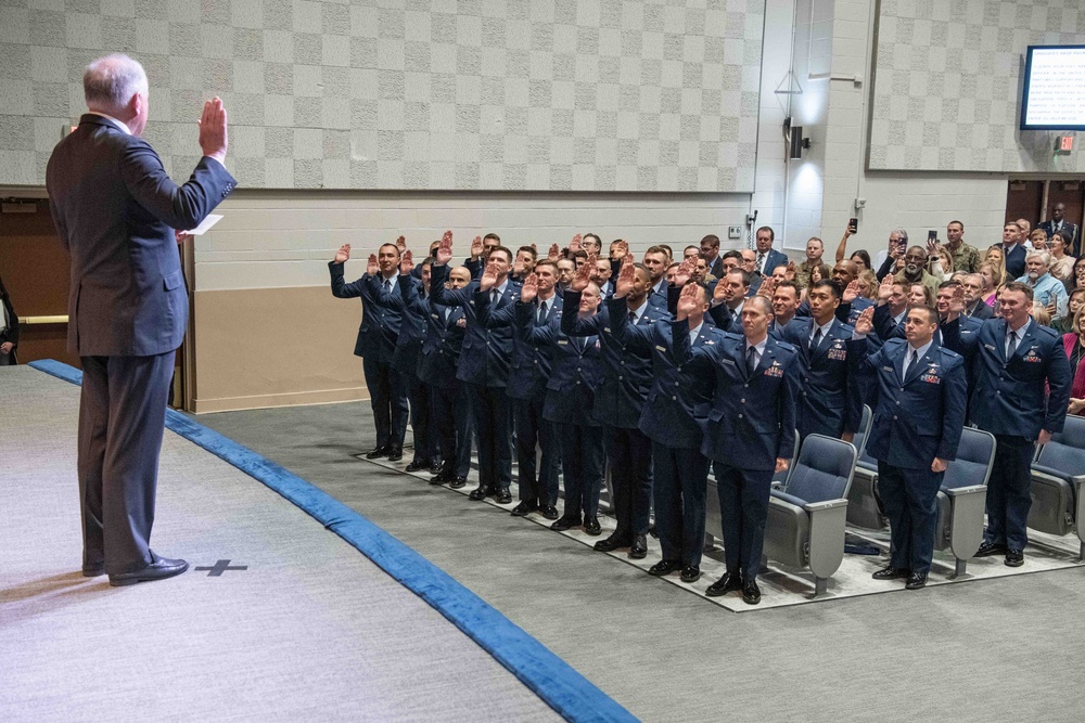 Inaugural Air Force Warrant Officer Training School graduation