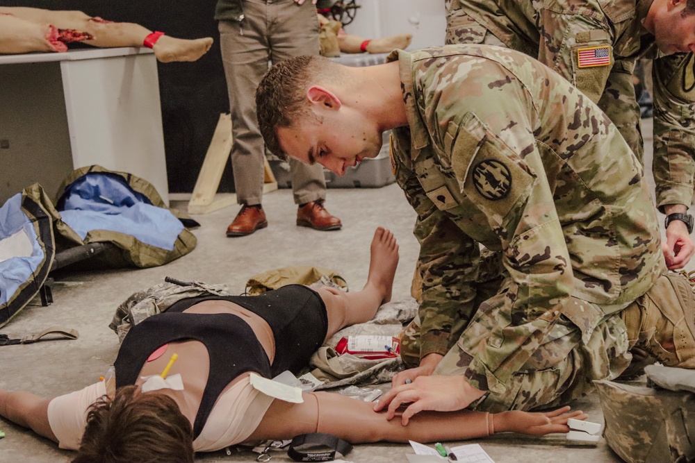 U.S. Army, Fort Cavazos medics prepare testing of new female trauma manikin