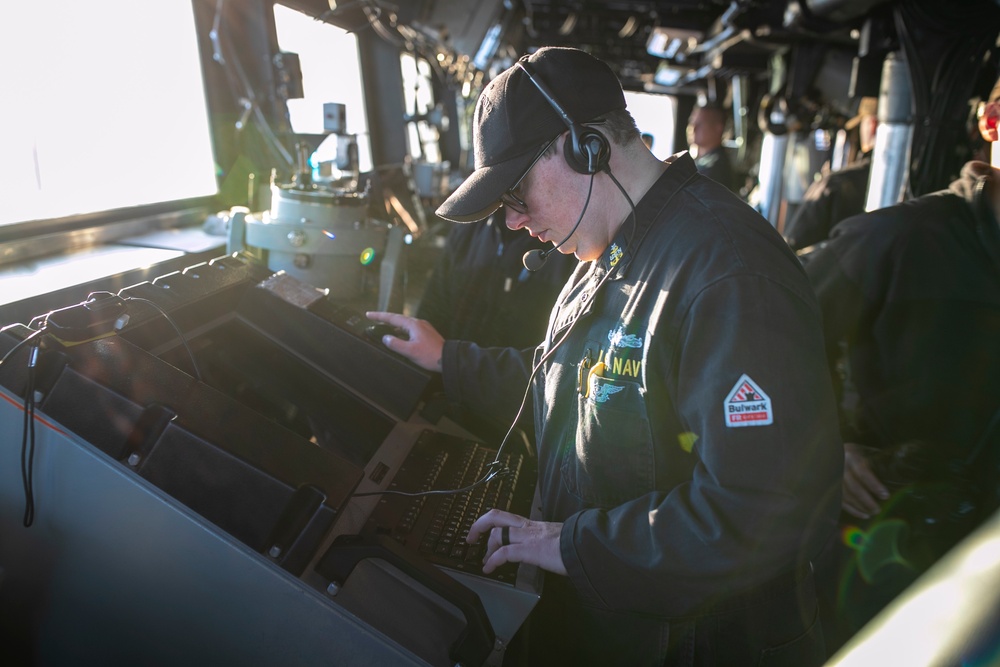 USS Tripoli Conducts an Anchor Drop