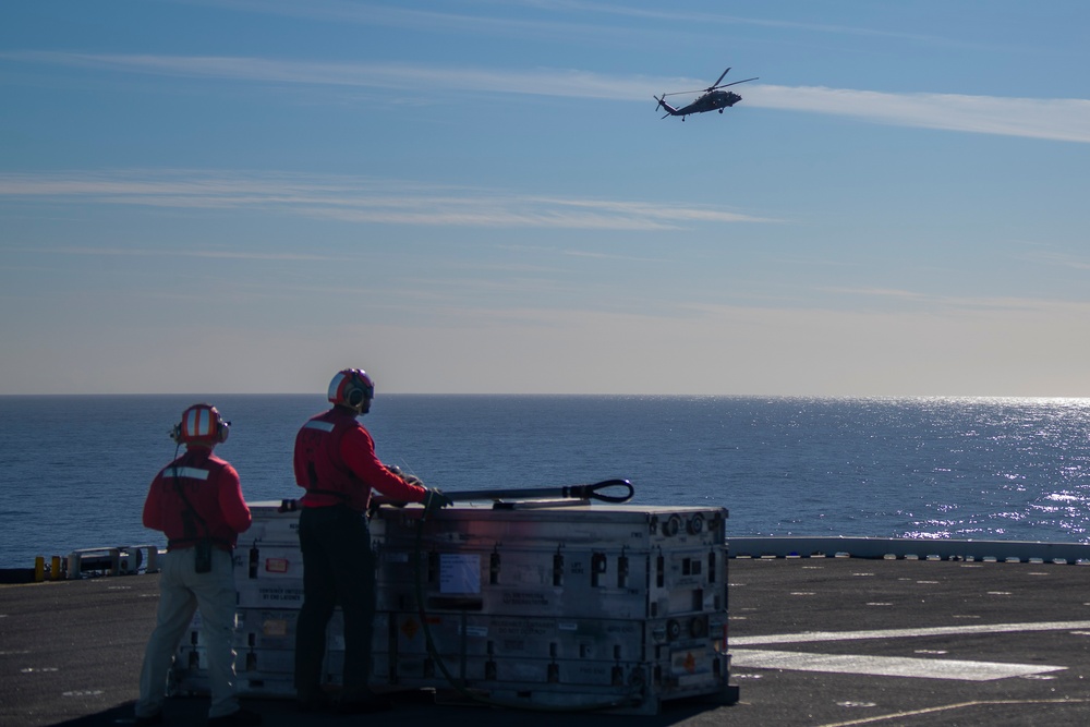 Sailors Conduct a VERTREP