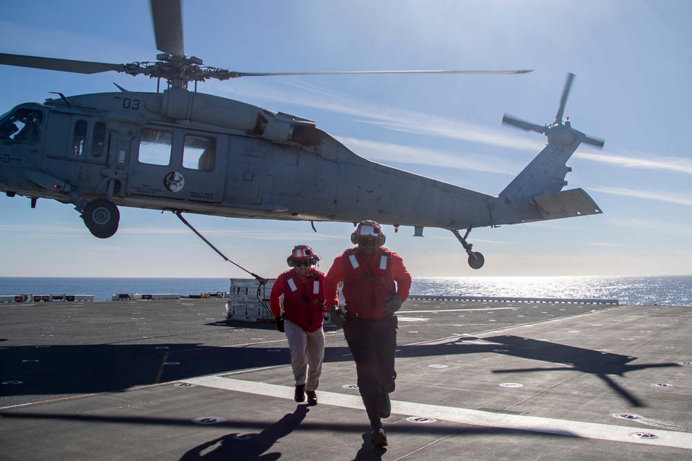 Sailors Conduct a VERTREP