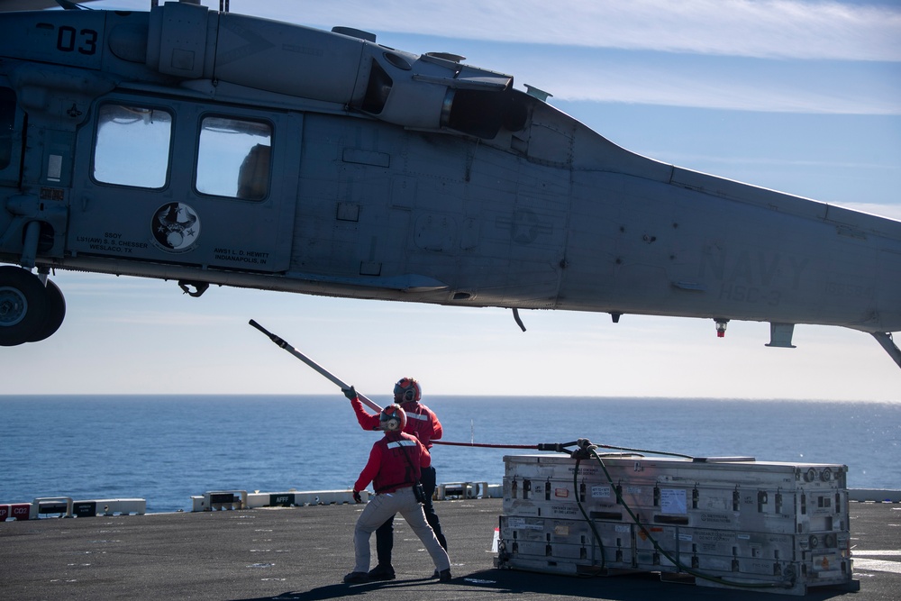 Sailors Conduct a VERTREP