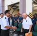 U.S. Army Garrison Okinawa, Matthew Spreitzer, Fire and Emergency Services chief, receives a Farewell