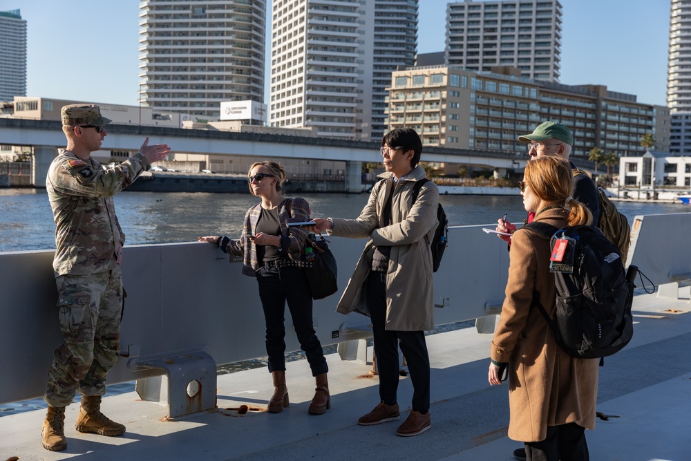 U.S. Secretary of Defense Lloyd Austin visits servicemembers in Japan; thanks U.S. Army’s 5th Composite Watercraft Company