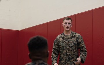 3d Intelligence Battalion Marines Participate in MCMAP Physical Training