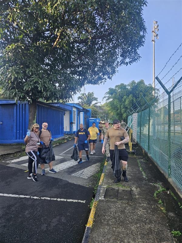 Singapore-based U.S. Navy First Class Petty Officer Association Conducts Base Clean-up in Sembawang Naval Station, Nov. 26, 2024