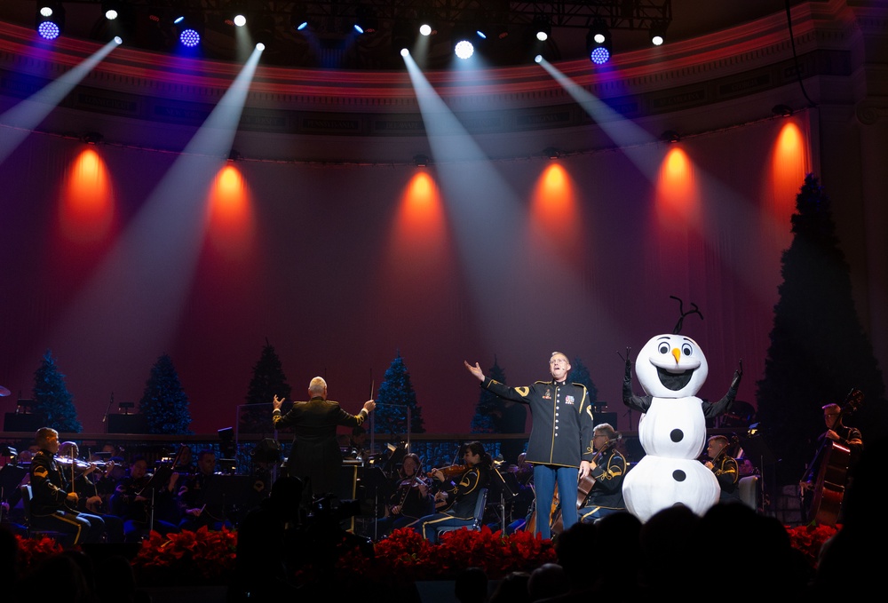 Master Sgt. Mat Heil Brings Olaf to Life with 'In Summer' at American Holiday Festival