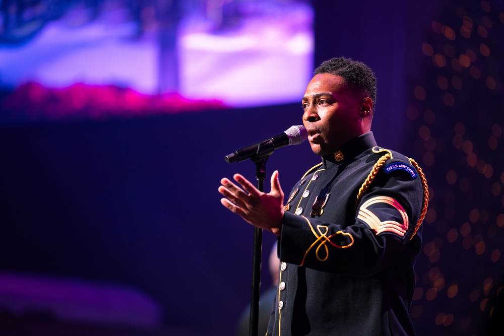 Sgt. 1st Class Keenan McCarter Shines with 'Winter Wonderland' at American Holiday Festival