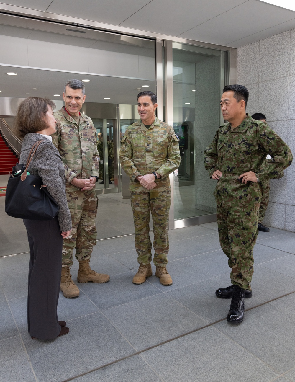 Yama Sakura 87: Secretary of Defense Visits Camp Asaka