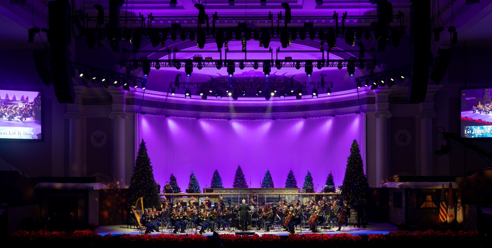 Col. Bruce R. Pulver Conducts 'Let it Snow' at American Holiday Festival