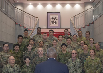 Yama Sakura 87: U.S. Secretary of Defense Lloyd J. Austin III visits Camp Asaka, Japan