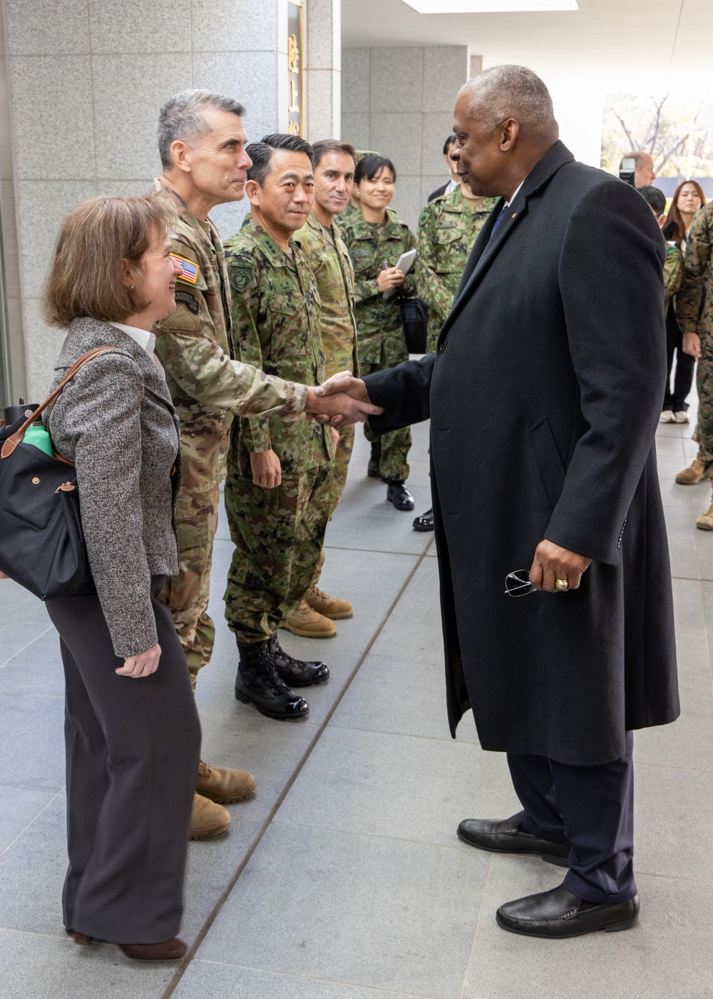 Yama Sakura 87: Secretary of Defense Visits Camp Asaka