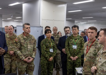 Yama Sakura 87: Secretary of Defense Visits Camp Asaka