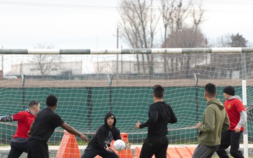 5-25 FAR Plays Soccer as part of Sports Week at MKAB