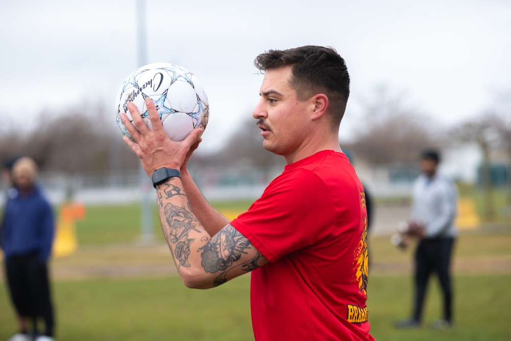 5-25 FAR Plays Soccer as part of Sports Week at MKAB