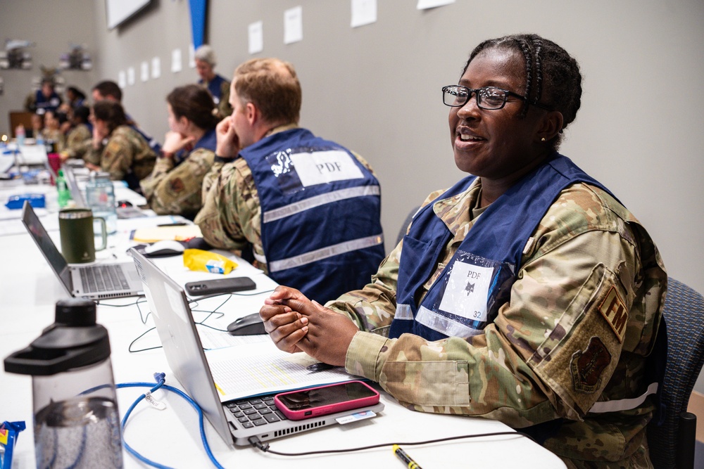 169th Fighter Wing conducts personnel deployment function during combat readiness exercise