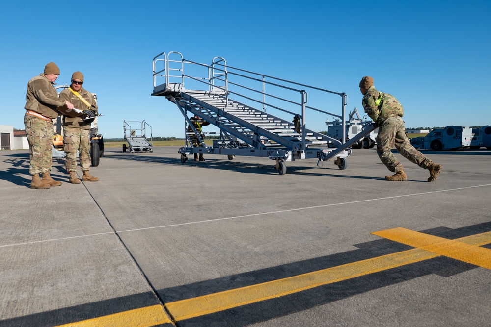 169th Logistics Readiness Squadron stages mock deployment cargo