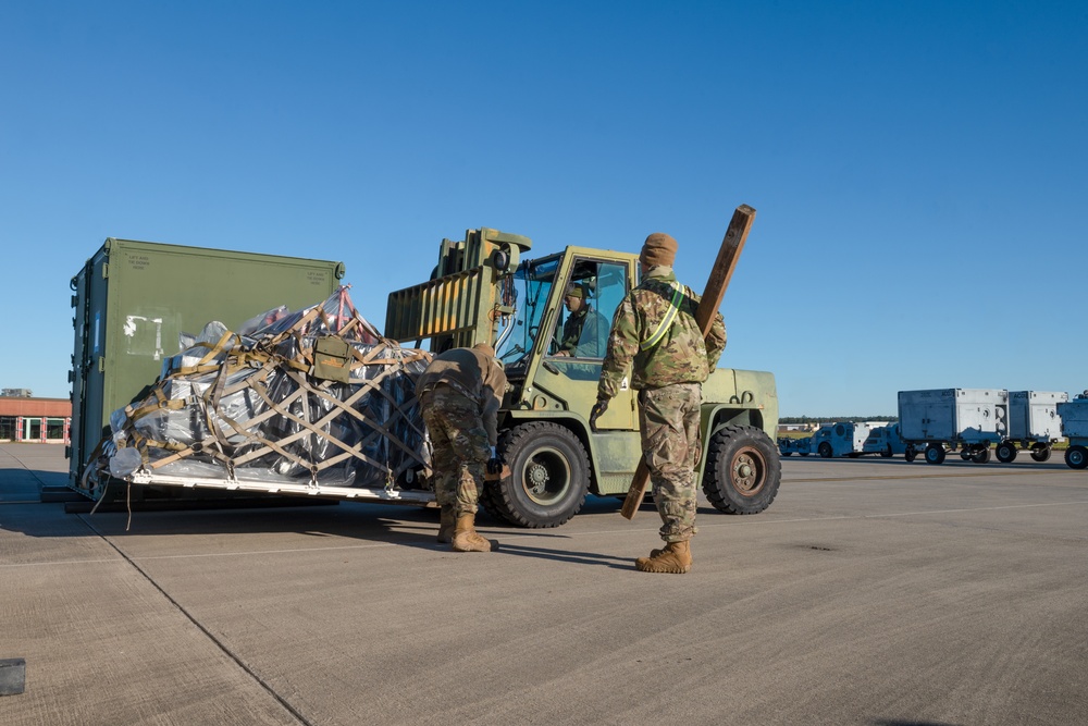 169th Logistics Readiness Squadron stages mock deployment cargo